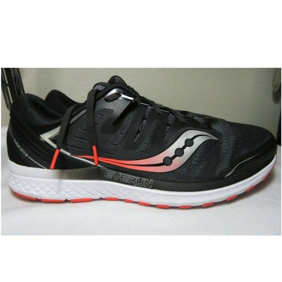 Saucony Guide ISO 2 Running Shoes Orange Black - Picture 2 of 11